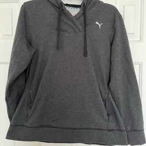 Gently worn Puma grey fitted women’s hoodie